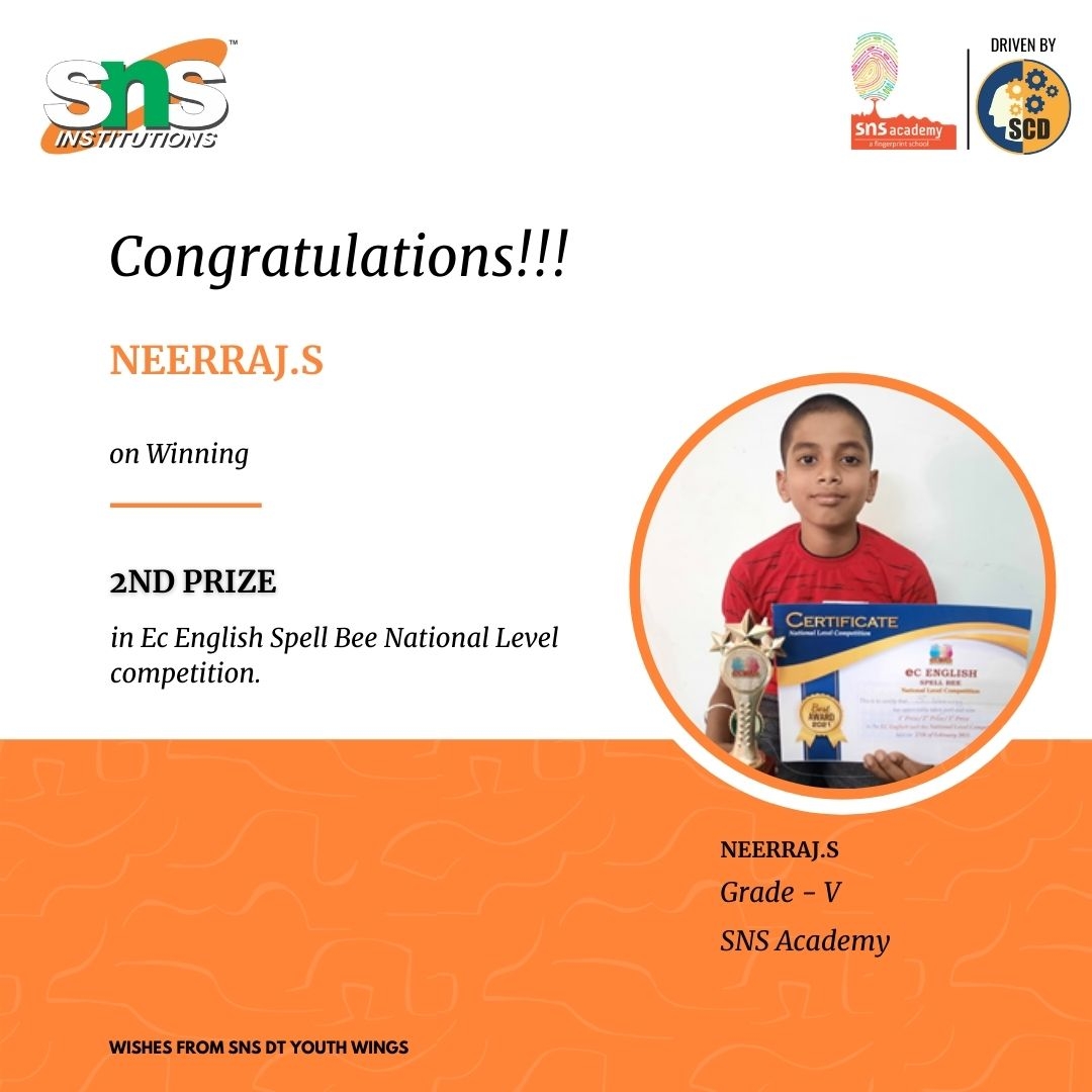 College News Hearty congratulations to SNS Academy